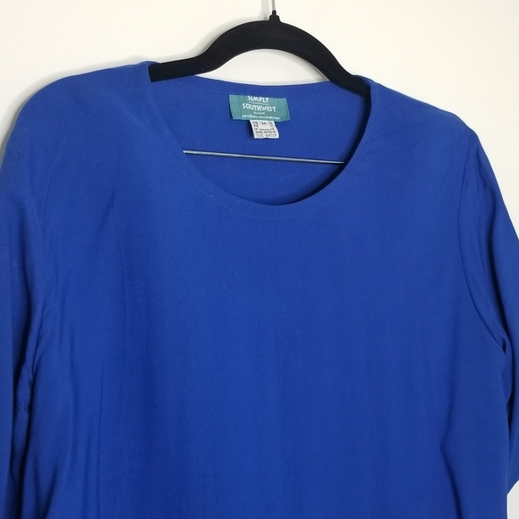 Vintage 3Pc Set Lightweight Cardigan Top Pants Women's Size Med Simply Southwest - Picture 7 of 12